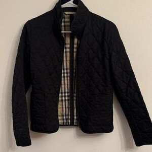 Burberry Black Quilted Lightweight Jacket